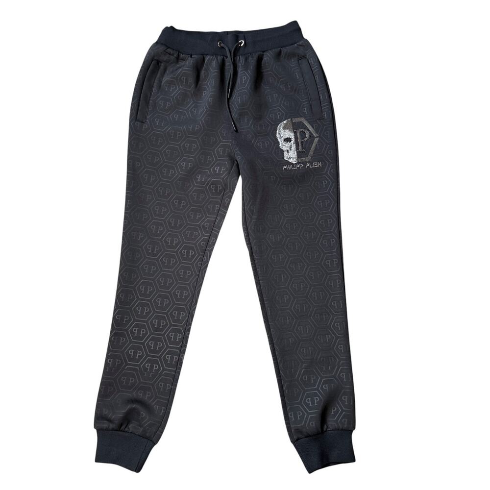 Philipp Plein Jacquard Jogging Pants Joggers Designer Black Sold Out Monogram